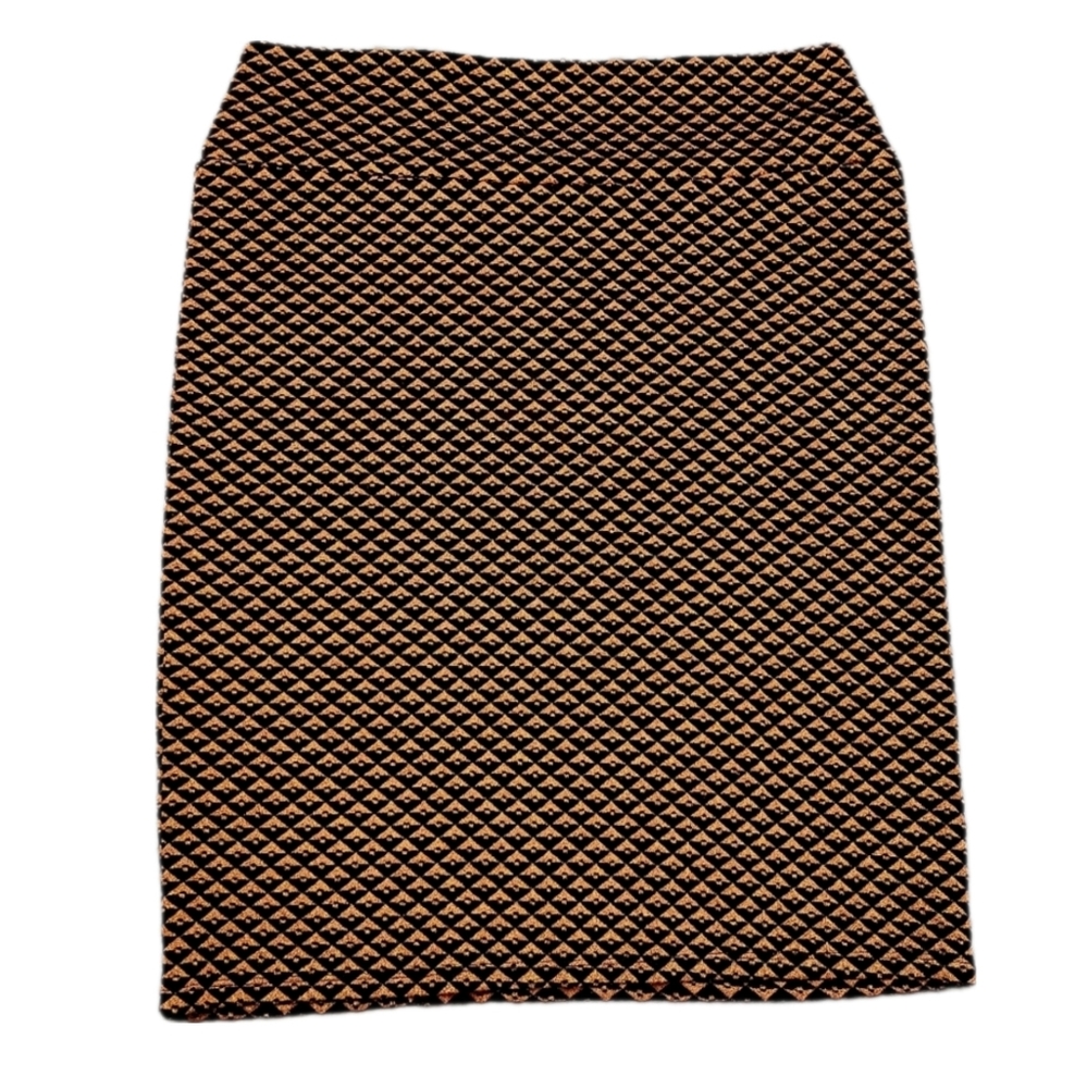 2/$15 Excellent Lularoe 3XL Elegant Copper Diamond Cassie Skirt
